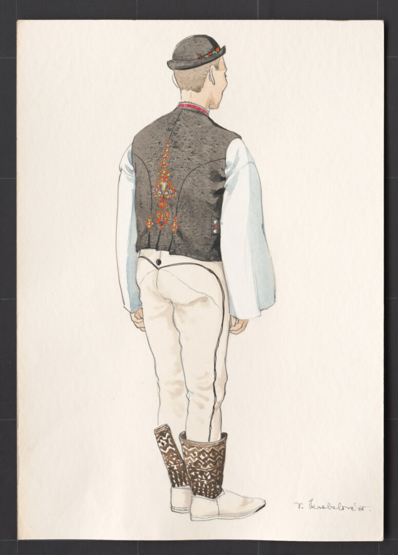 Kresba – odev mužský sviatočný