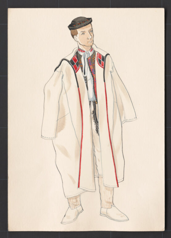 Kresba – muž v halene