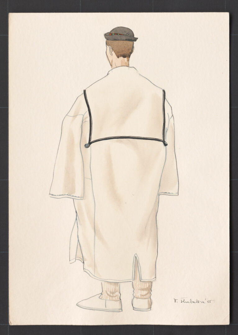 Kresba – muž v halene