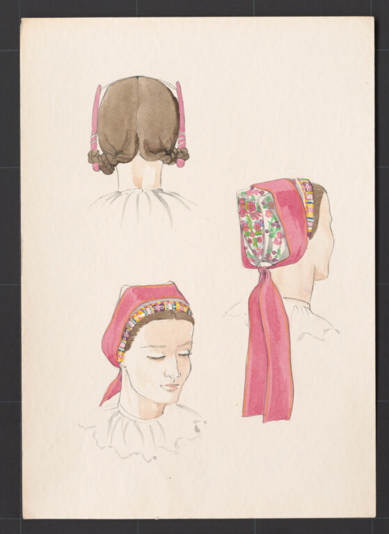 Kresba – čepiec – úprava na hlave