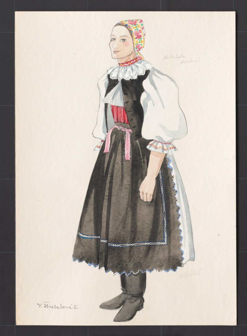 Kresba – odev ženský sviatočný