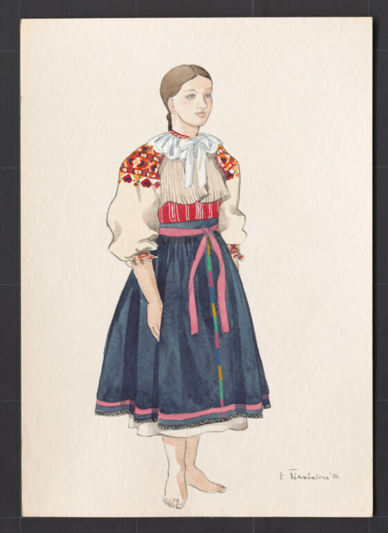 Kresba – odev dievčenský