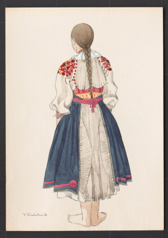 Kresba – odev dievčenský