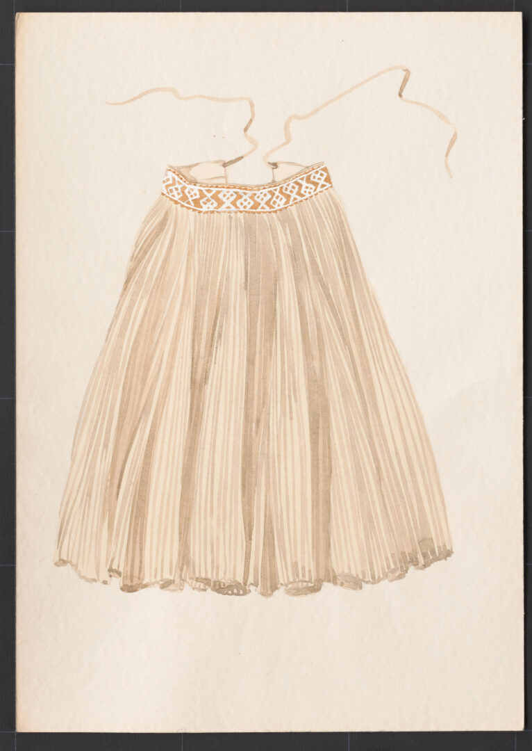 Kresba – sukňa konopná