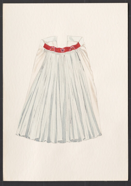 Kresba – sukňa sviatočná