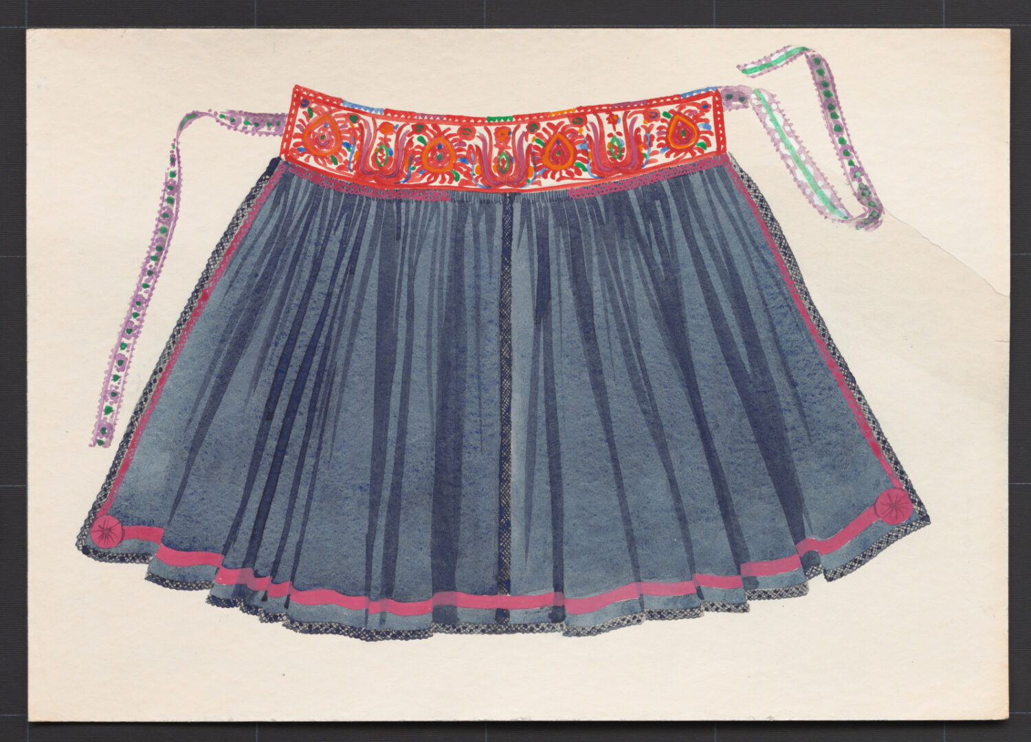 Kresba – zástera ženská