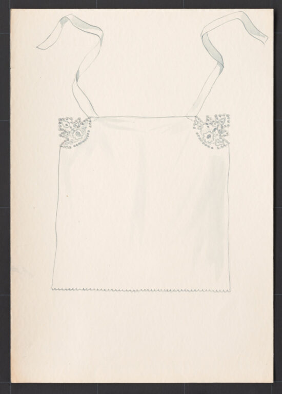 Kresba – zástera ženská – novšia