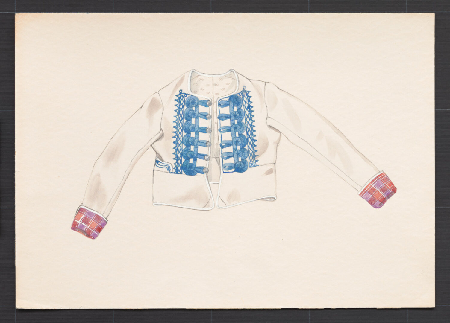 Kresba – kabátik ženský súkenný