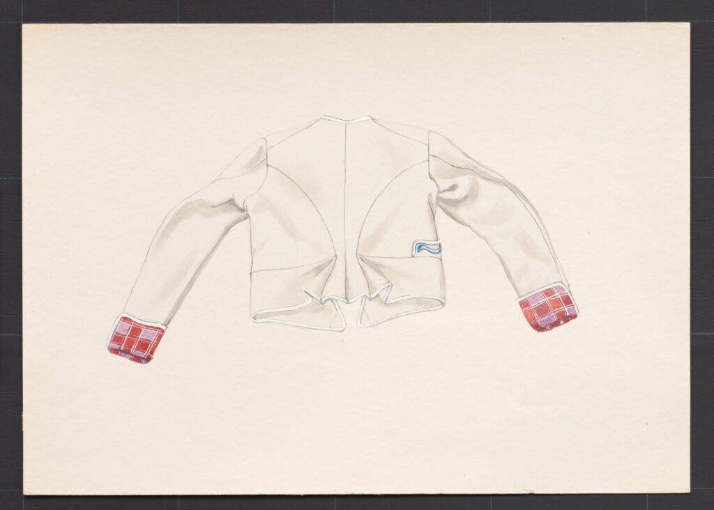 Kresba – kabátik ženský súkenný