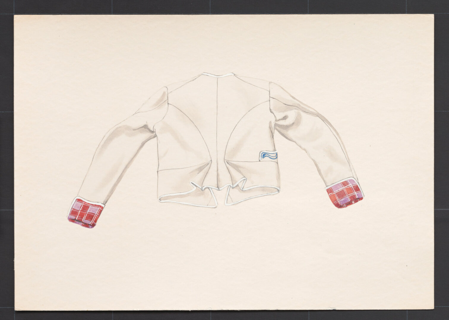 Kresba – kabátik ženský súkenný