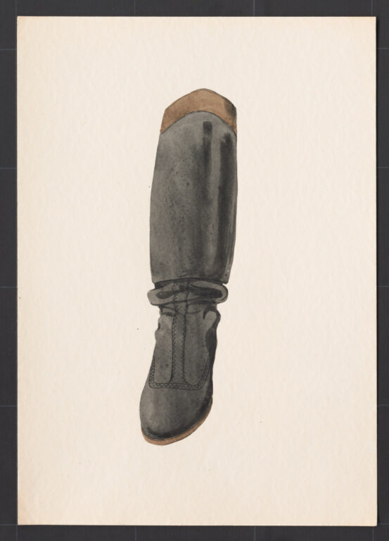 Kresba – čižma ženská