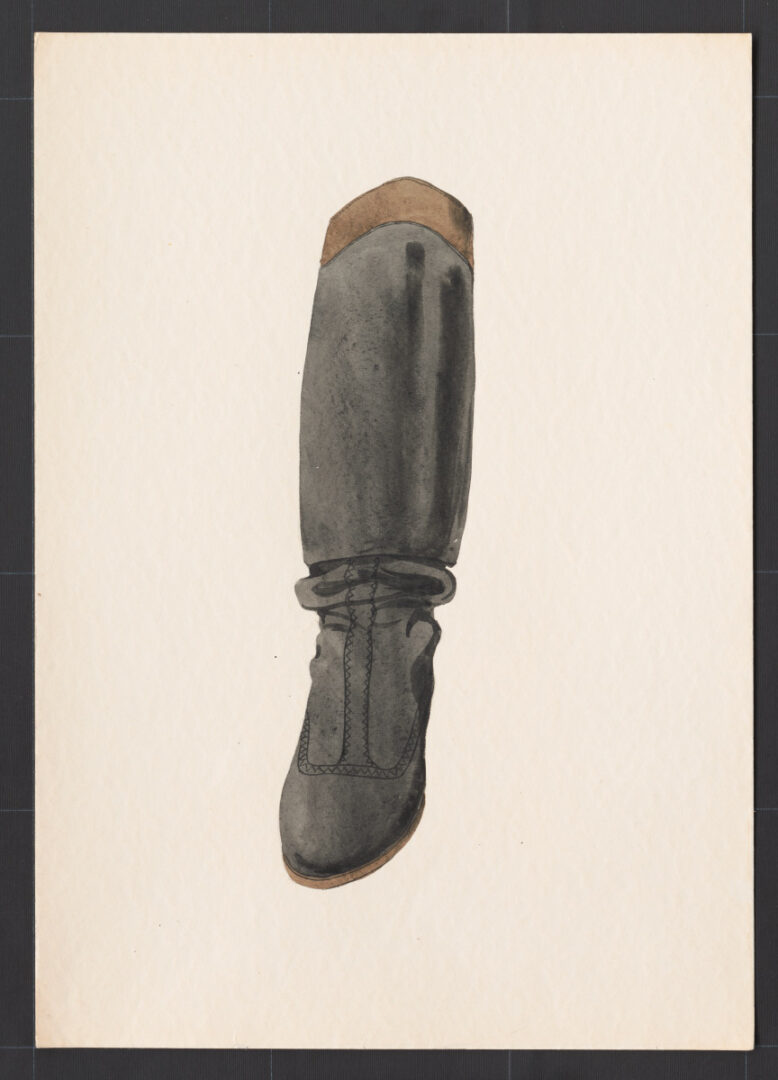 Kresba – čižma ženská