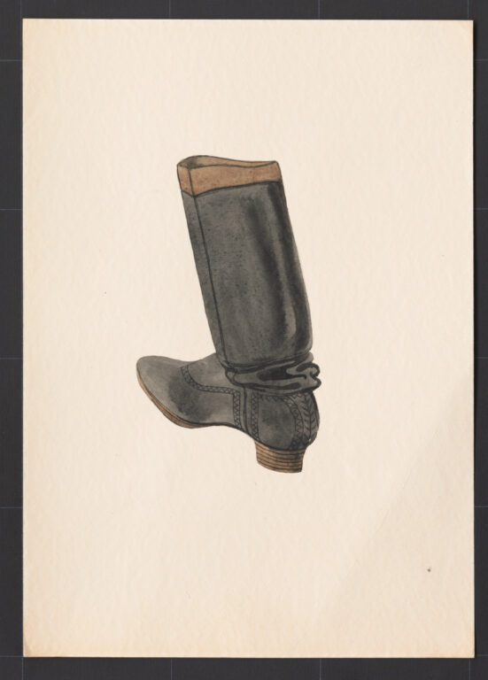 Kresba – čižma ženská