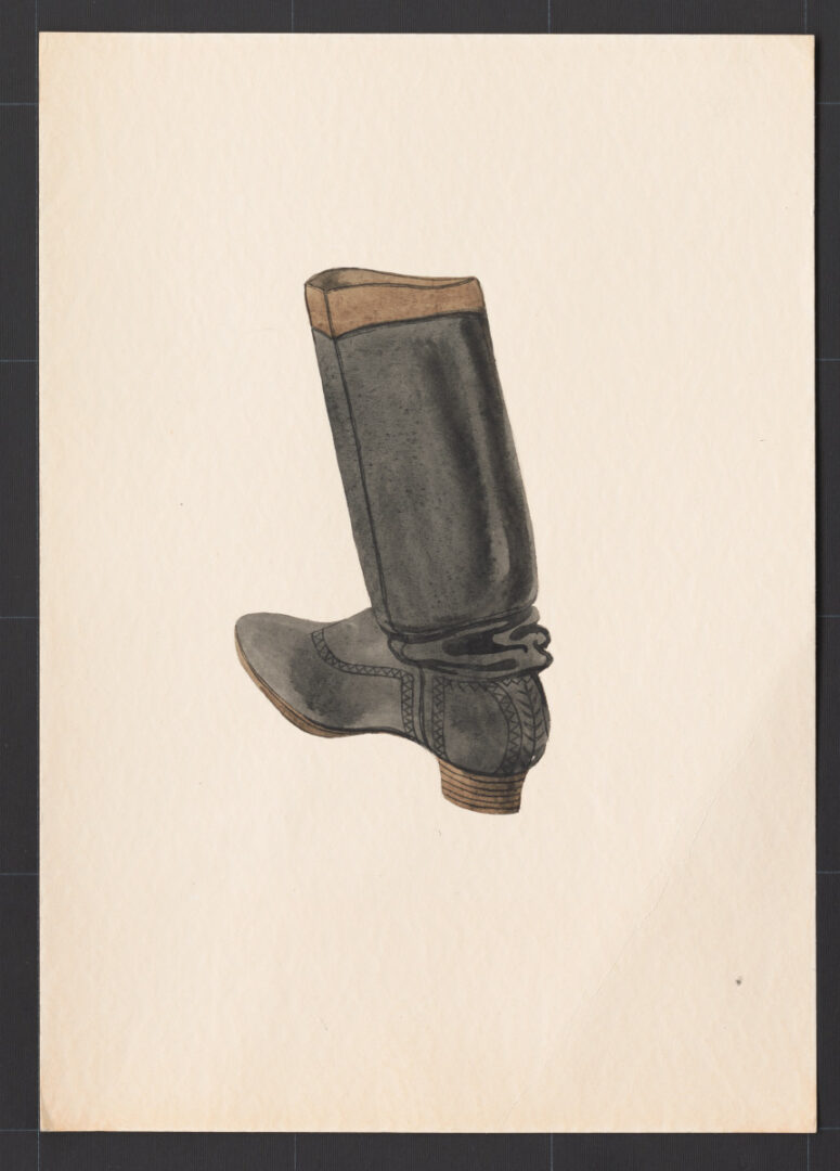 Kresba – čižma ženská