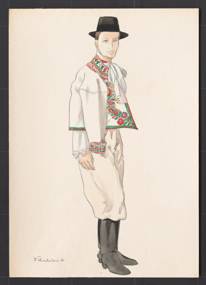 Kresba – odev mužský sviatočný