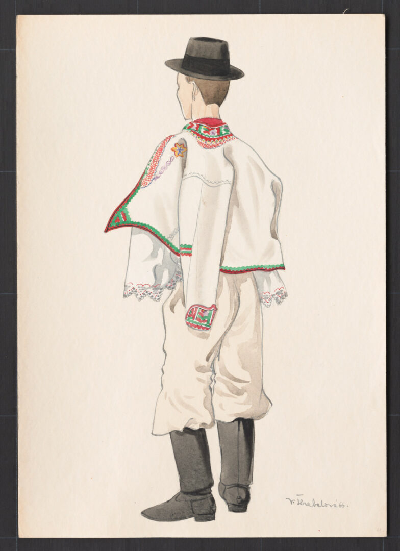 Kresba – odev mužský sviatočný