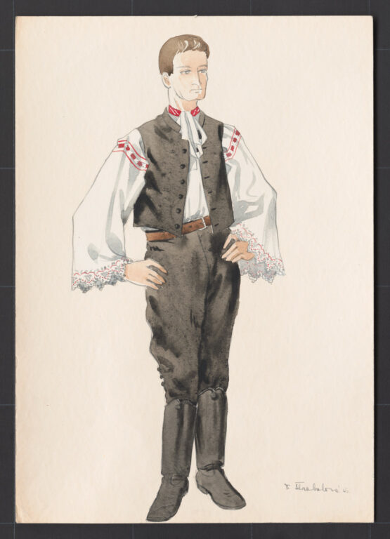 Kresba – odev mužský sviatočný