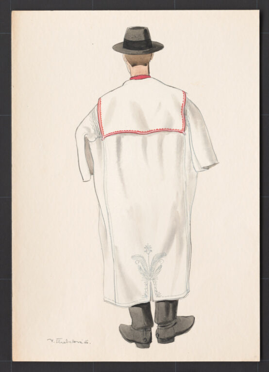 Kresba – muž v halene