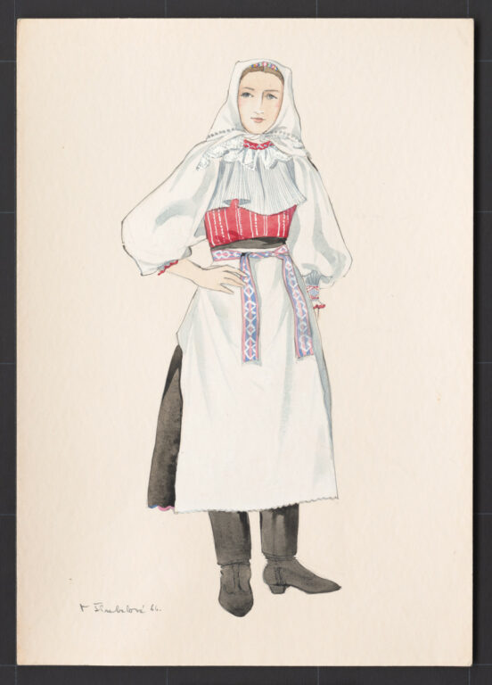 Kresba – odev ženský