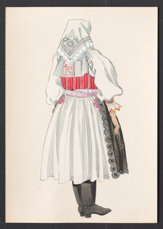 Kresba – odev ženský sviatočný