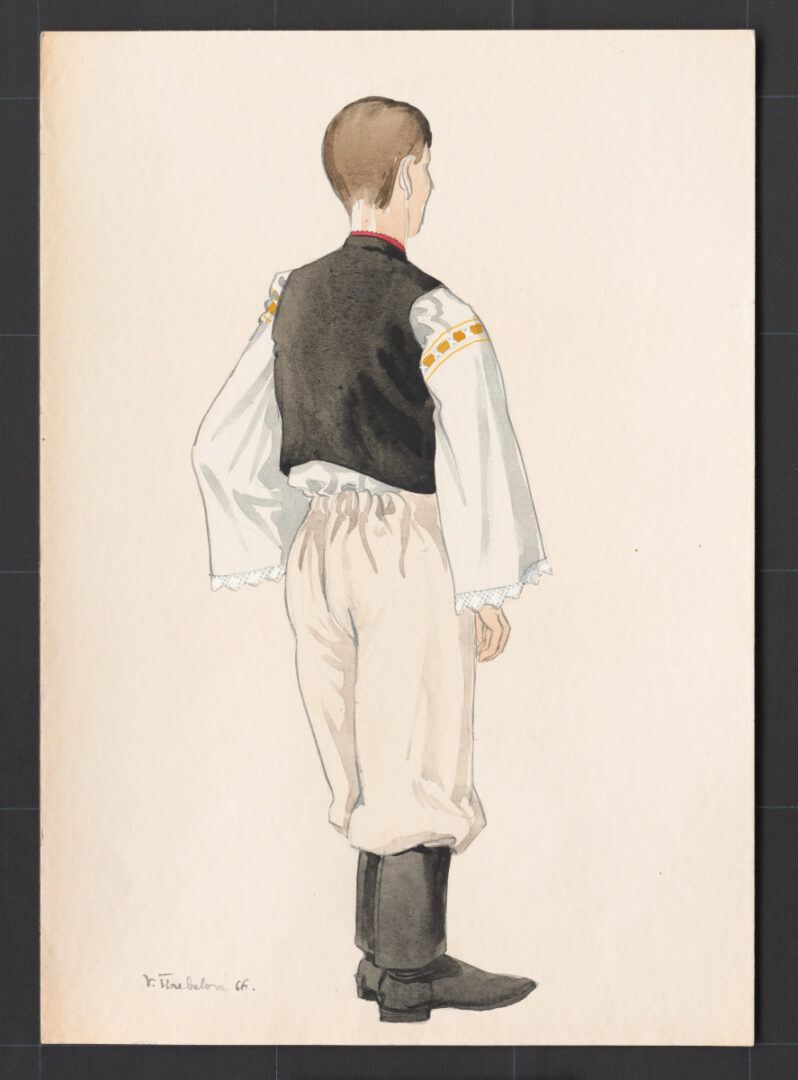 Kresba – odev mužský