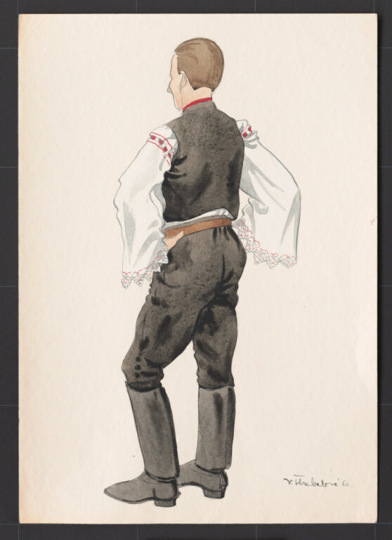 Kresba – odev mužský sviatočný