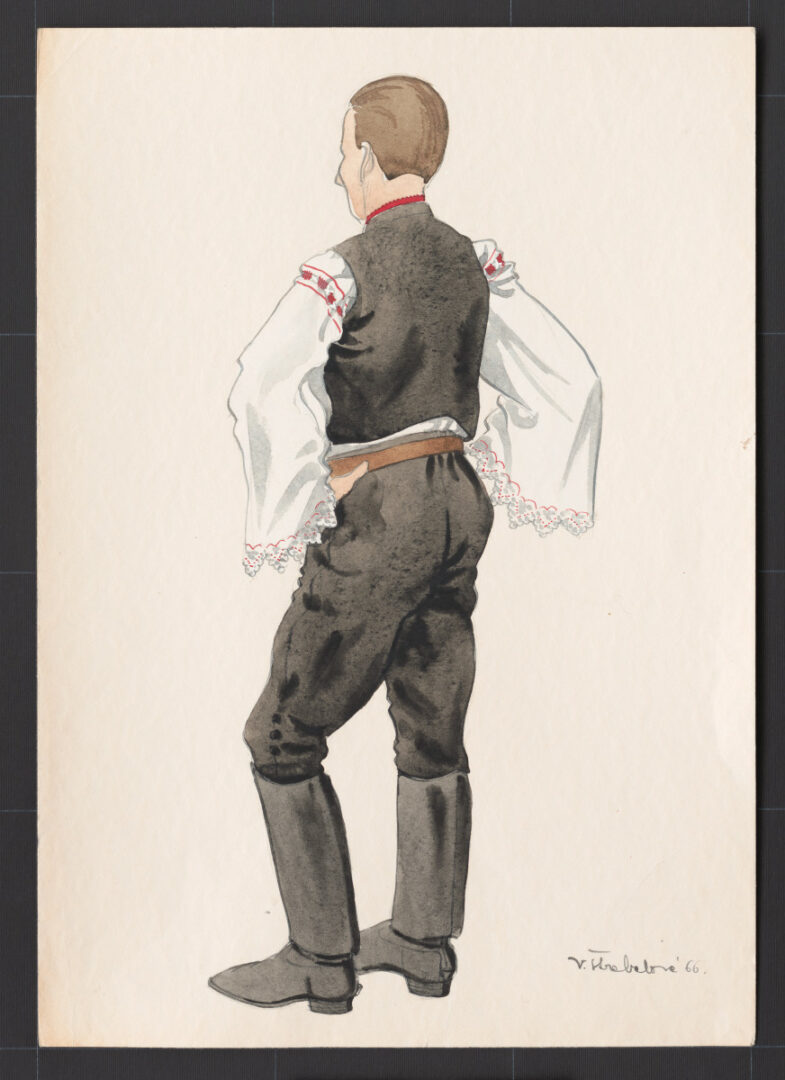 Kresba – odev mužský sviatočný