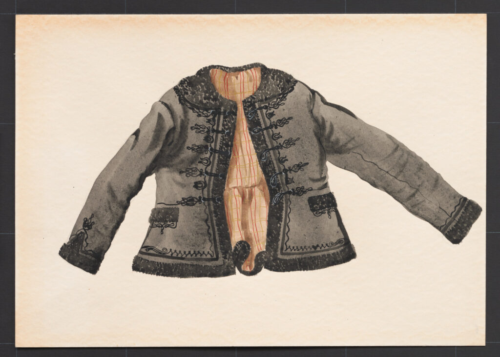 Kresba – kabátik ženský