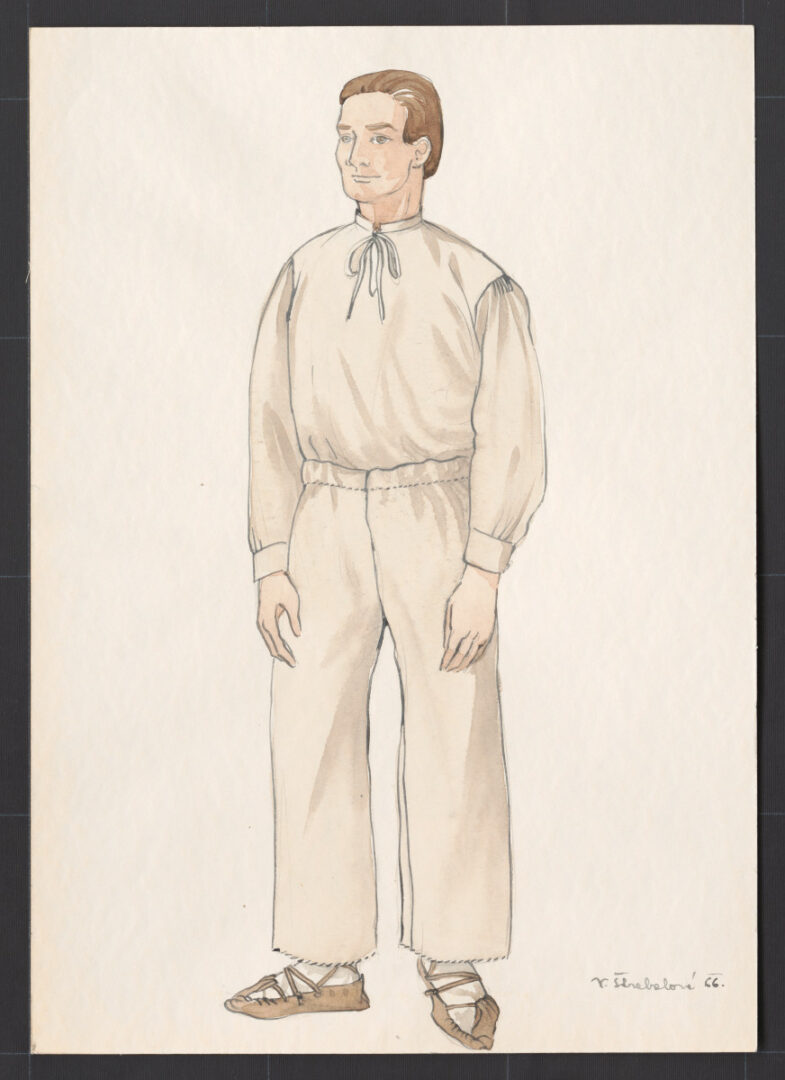 Kresba – odev mužský pracovný