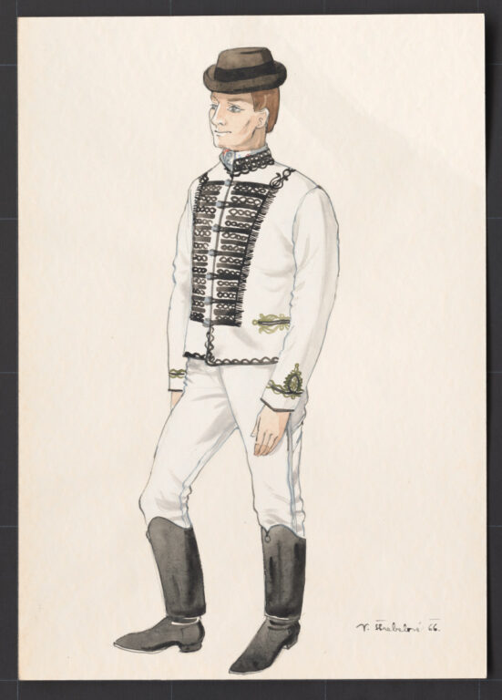 Kresba – odev mužský sviatočný