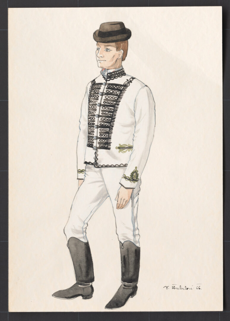 Kresba – odev mužský sviatočný