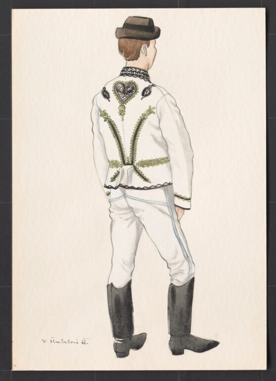 Kresba – odev mužský sviatočný