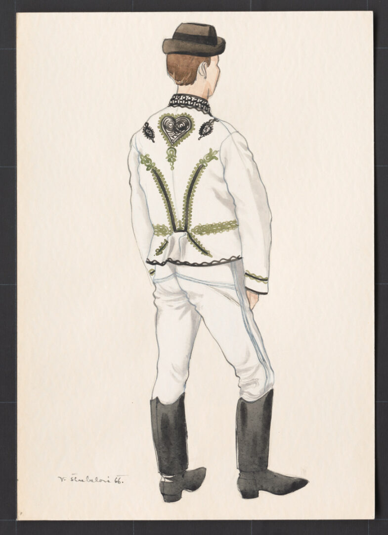 Kresba – odev mužský sviatočný