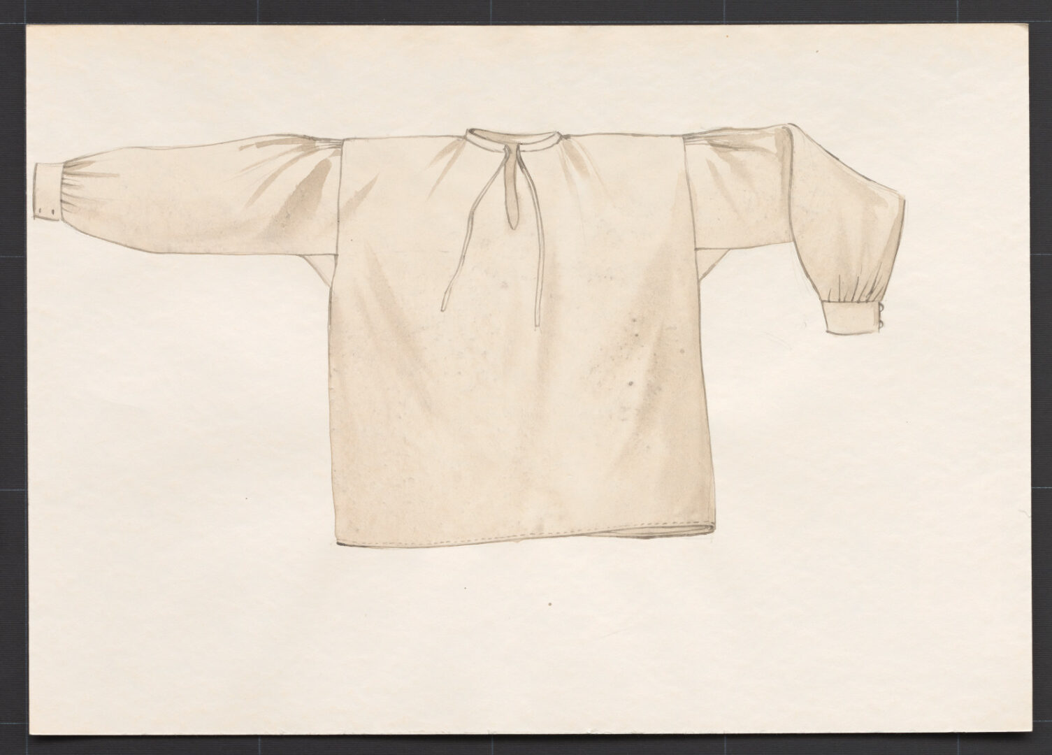 Kresba – košeľa mužská – starší typ