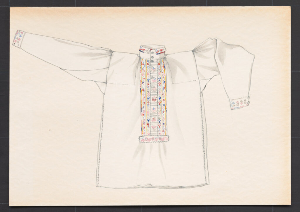 Kresba – košeľa mládenecká