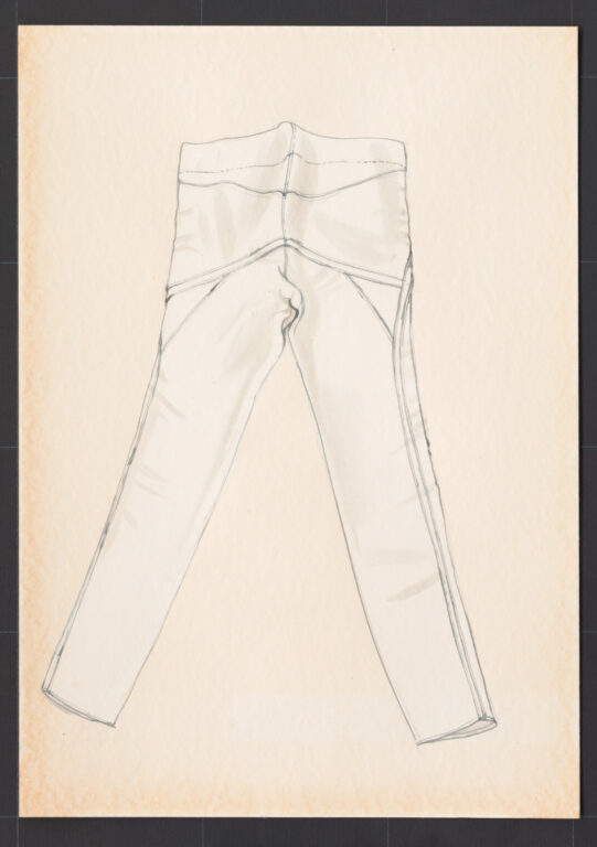 Kresba – nohavice drilichové