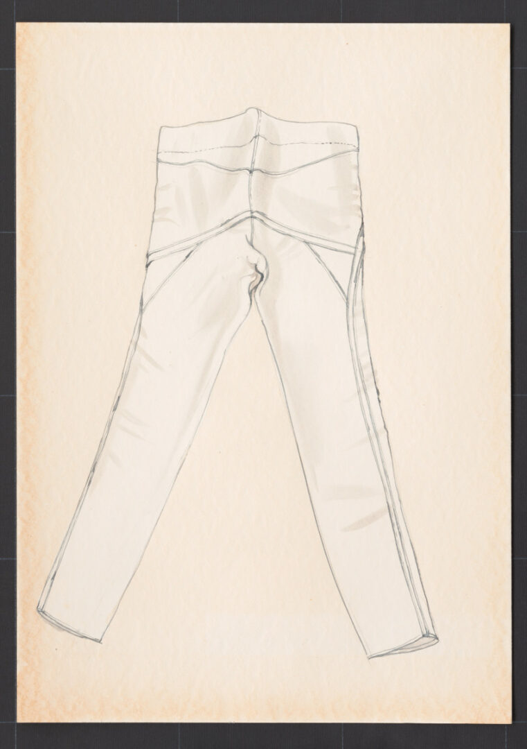 Kresba – nohavice drilichové