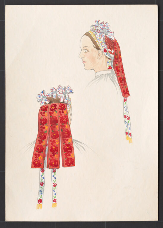 Kresba – účes dievčenský slávnostný