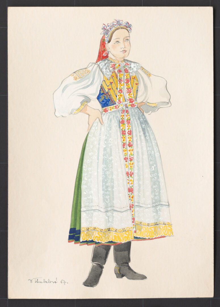 Kresba – odev družice