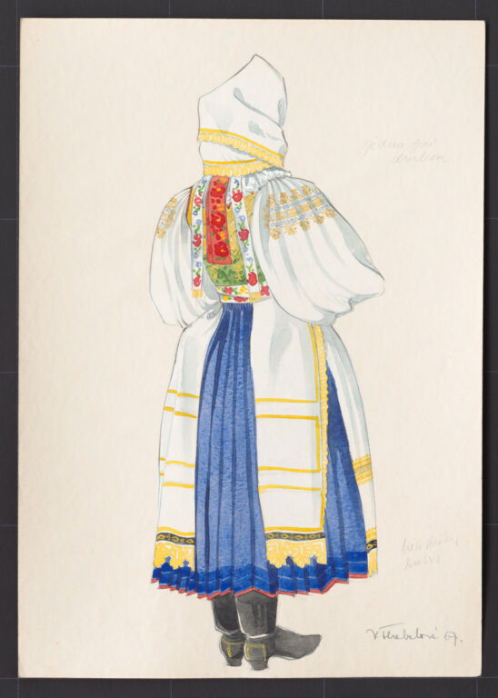 Kresba – odev ženský slávnostný