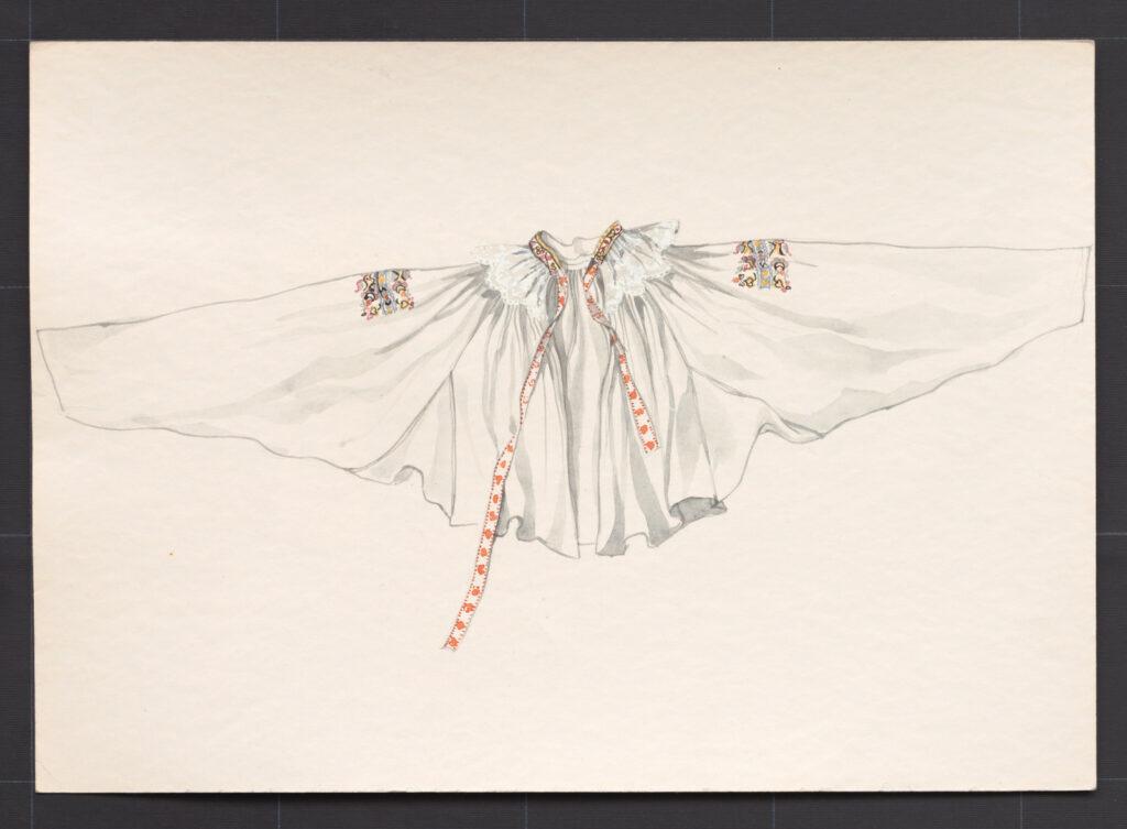 Kresba – rukávce s úzkymi rukávmi