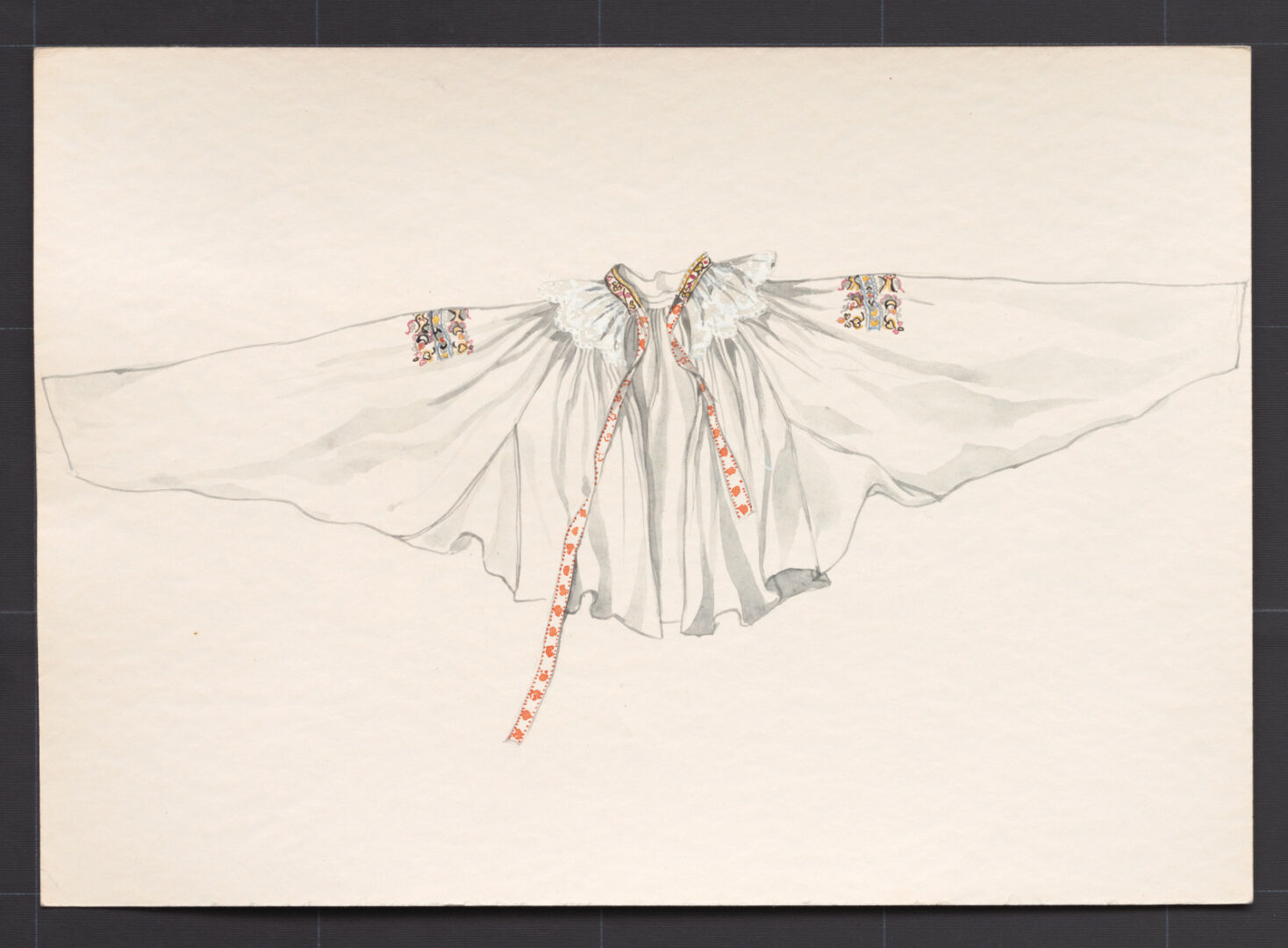 Kresba – rukávce s úzkymi rukávmi