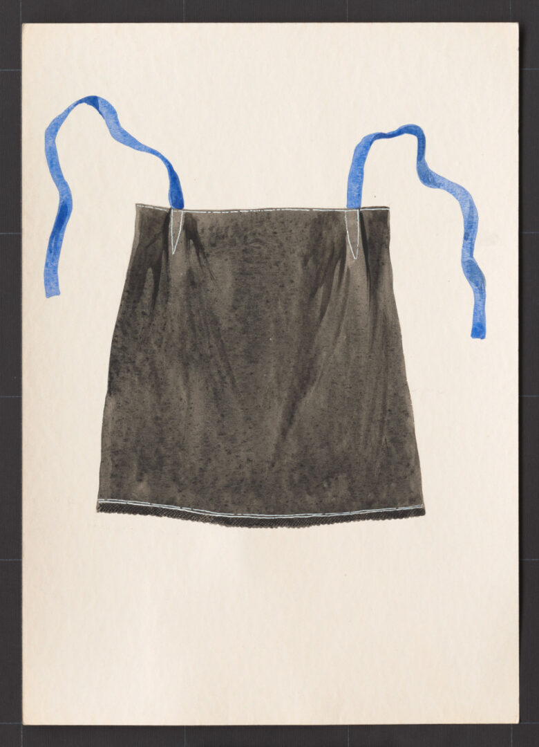 Kresba – zástera ženská pracovná