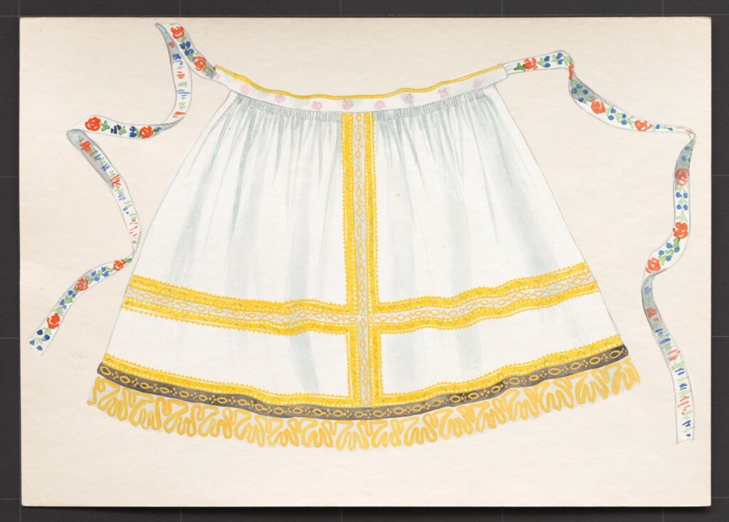 Kresba – zástera sviatočná