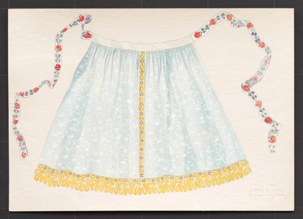 Kresba – zástera sviatočná