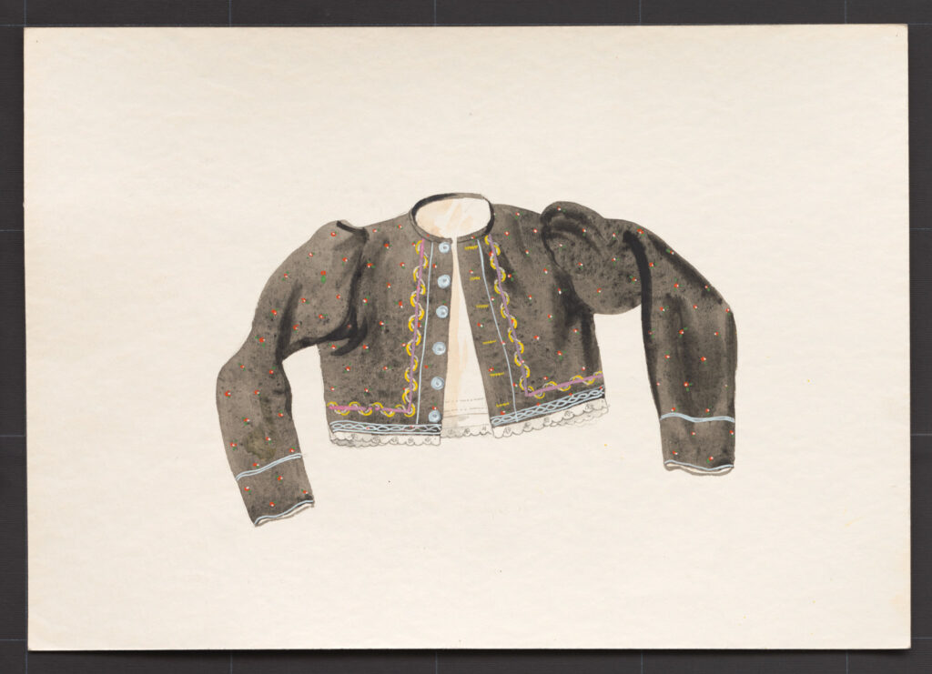 Kresba – kabátik ženský