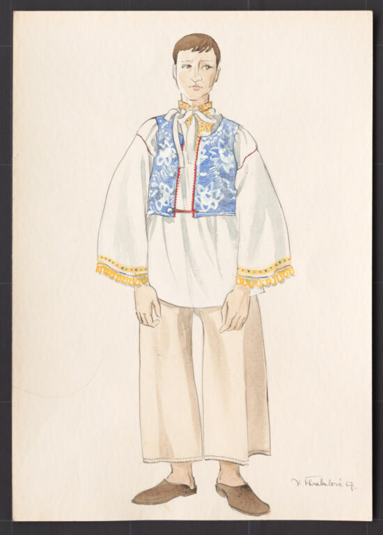 Kresba – odev mužský sviatočný