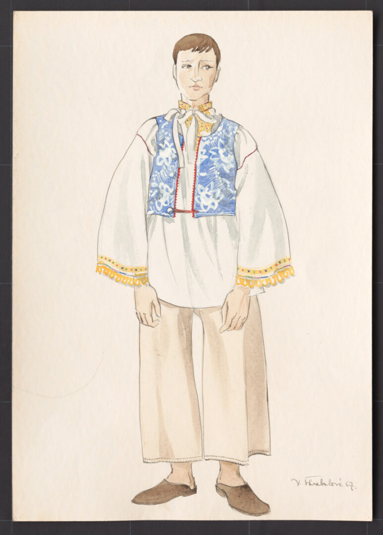 Kresba – odev mužský sviatočný