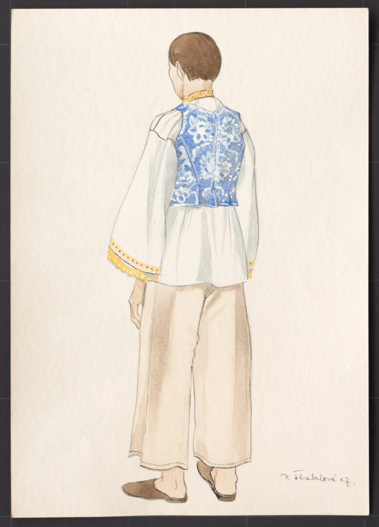 Kresba – odev mužský sviatočný