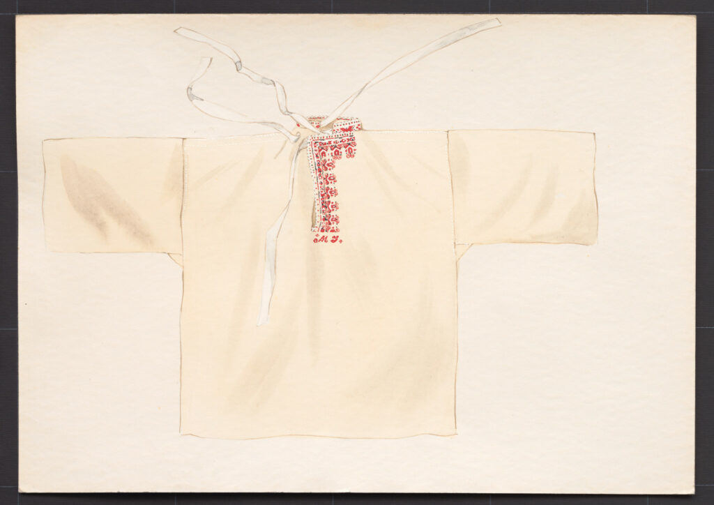 Kresba – košeľa mužská konopná